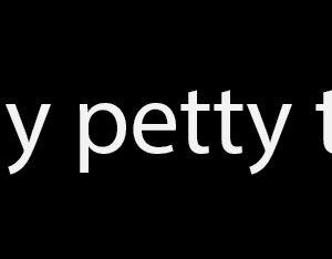 Not my petty tyrant. BUMPER STICKER